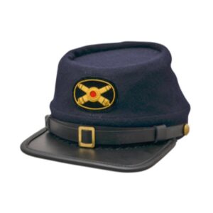 American Civil War Kepi Cap with Artillery Crossed Cannons