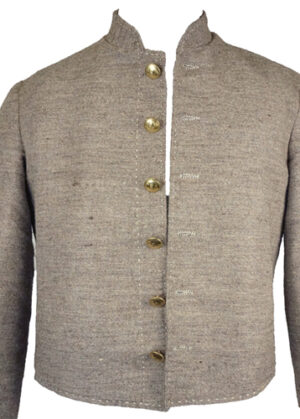 American Civil War CS Shell Jacket - Atlanta Depot Jean Wool with Hand Stitching