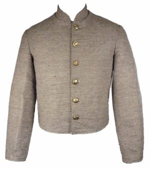 CS Shell Jacket – Atlanta Depot Jean Wool with Hand Stitching | Civil War Replica