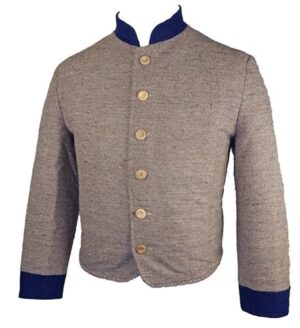 American Civil War CS Shell Jacket - Columbus Depot #1 Jean Wool with Hand Stitching