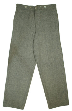 CS Foot Trouser – Medium Gray Wool | Confederate Infantry Reproduction