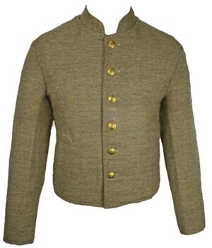 CS Shell Jacket – North Carolina Depot Jean Wool with Hand Stitching | Civil War Replica