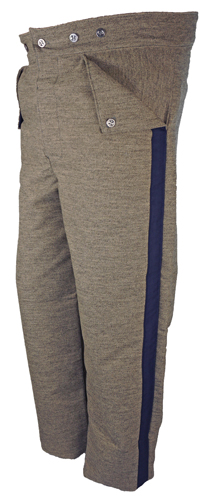 CS Mounted Trousers in Jean Wool with Rank Stripe – All Branch Colors Available