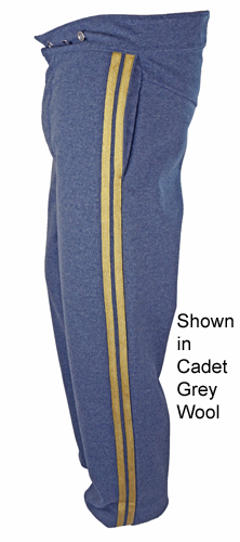American Civil WarTrousers - General Pickett with Metallic Gold Stripe