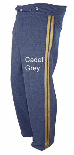 General Pickett Trousers with Metallic Gold Stripe
