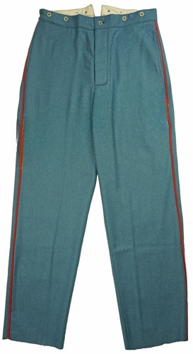 US Foot Officer Trousers – Sky Blue Wool with Branch of Service Cording