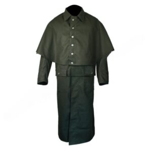 American Civil War Black Cotton Duster Foot Pattern Grate Coat