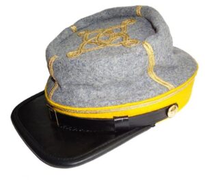 American Civil War Confederate 1861 Pattern Cavalry Captain's Kepi