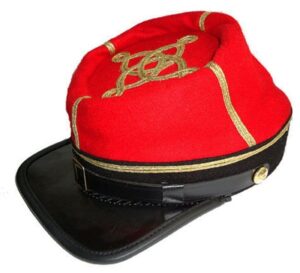 American Civil War Confederate Artillery Captain's Kepi With Black Band
