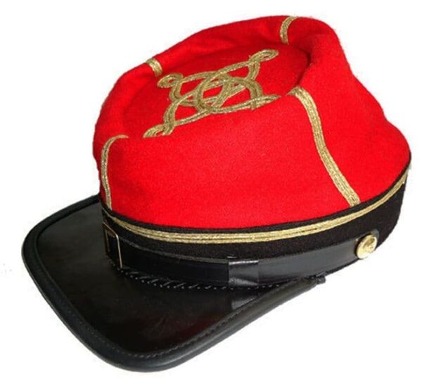 American Civil War Confederate Artillery Captain's Kepi With Black Band