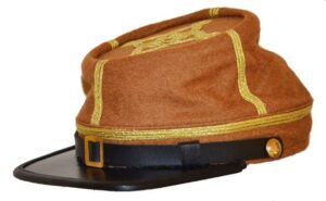 American Civil War Confederate Butternut Major Or Colonel's Kepi