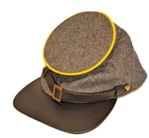 American Civil War Confederate Cavalry Trim Grey Forage Cap