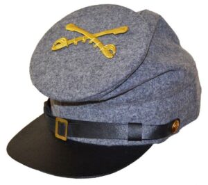 American Civil War Confederate Plain Grey Forage With Badge Of Your Choice