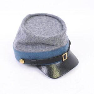 American Civil War Confederate Grey Kepi with Light Blue Infantry Band