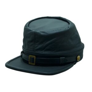 American Civil War Leather Kepi Cap