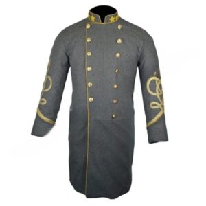 American Civil War Officer Piping Trim Collar & Cuff CS Frock Coat