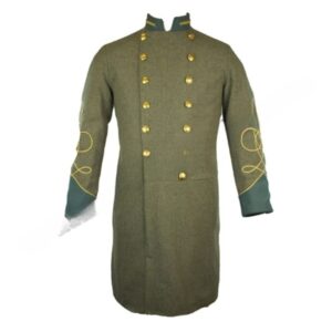American Civil War Officer Solid Collar & Cuff CS Frock Coat