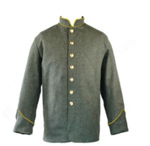 American Civil War CS Cavalry Piping Collar & Cuff Sack Coat