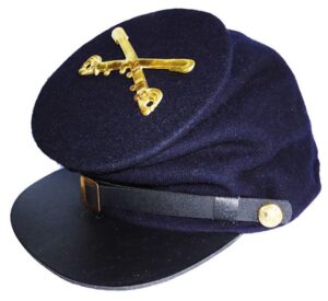 American Civil War Union Blue Forage Cap With Cavalry Badge