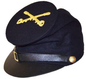 American Civil War Union Blue Forage Cap With Cavalry Badge & McDowell Peak